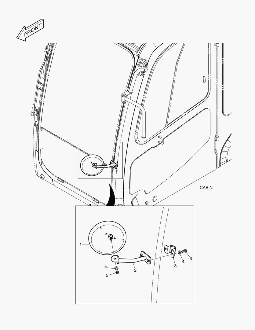ЗЕРКАЛО - ДОПОЛНИТЕЛЬНЫЙ(КАБИНА)