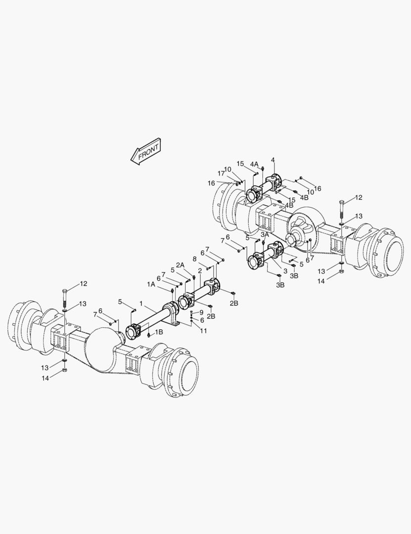 Спецтехника 1160 AXLE & DRIVE SHAFT ASSY