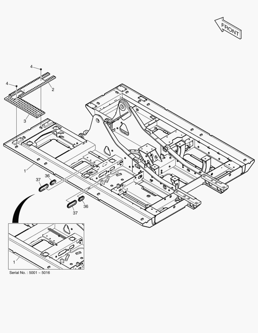 РАМА ШАССИ - СТУПЕНЬКИ В КАБИНУ