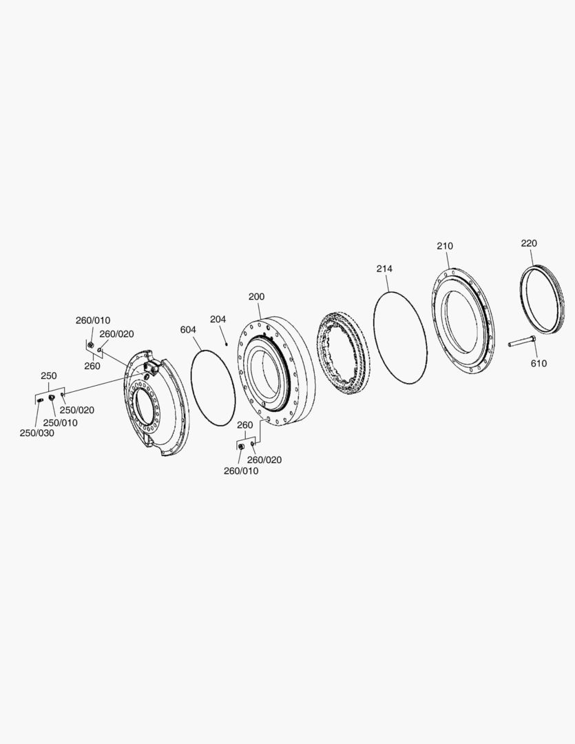 G250-18 HUB WET BRAKE [~810243]