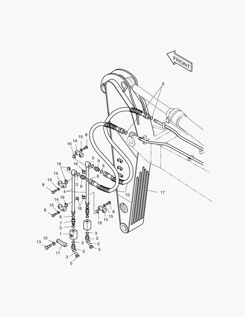 Спецтехника 6670 ARM PIPING-2.4m ONE & TWO WAY