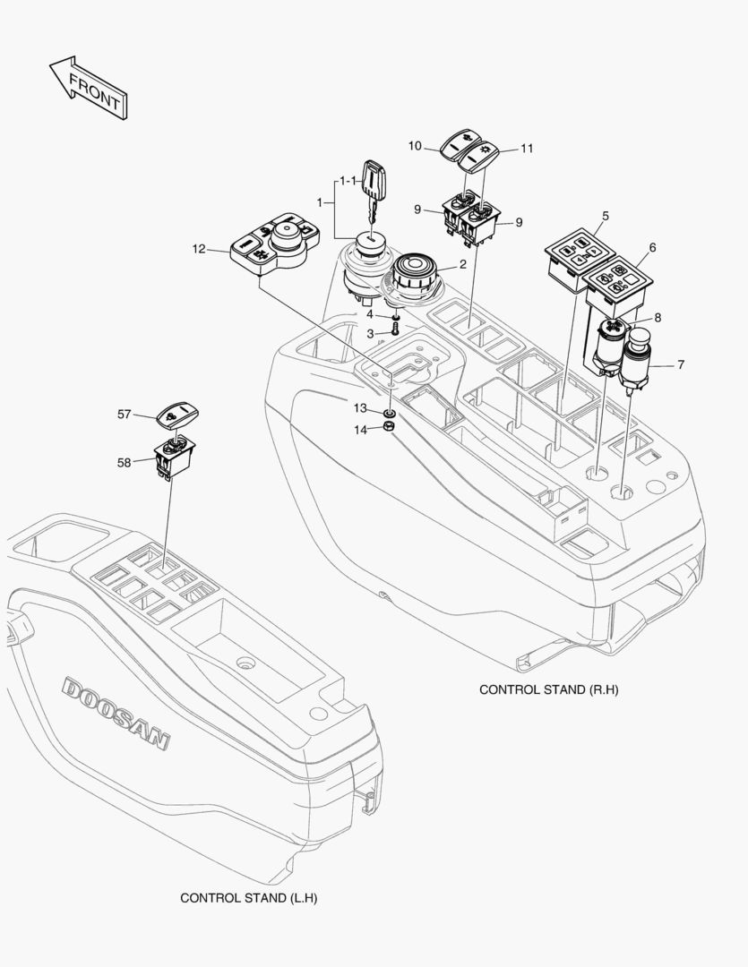 ЭЛЕКТРИЧЕСКИЕ ЗАПЧАСТИ - ПУЛЬТ УПРАВЛЕНИЯ