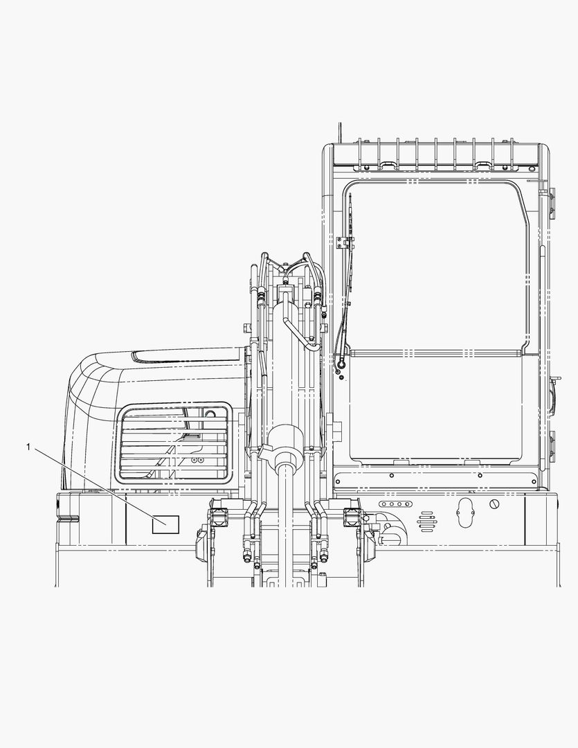 ПРЕДУПРЕЖДАЮЩАЯ ТАБЛИЧКА - СМАЗКА(ШАРНИРНАЯ СТРЕЛА)