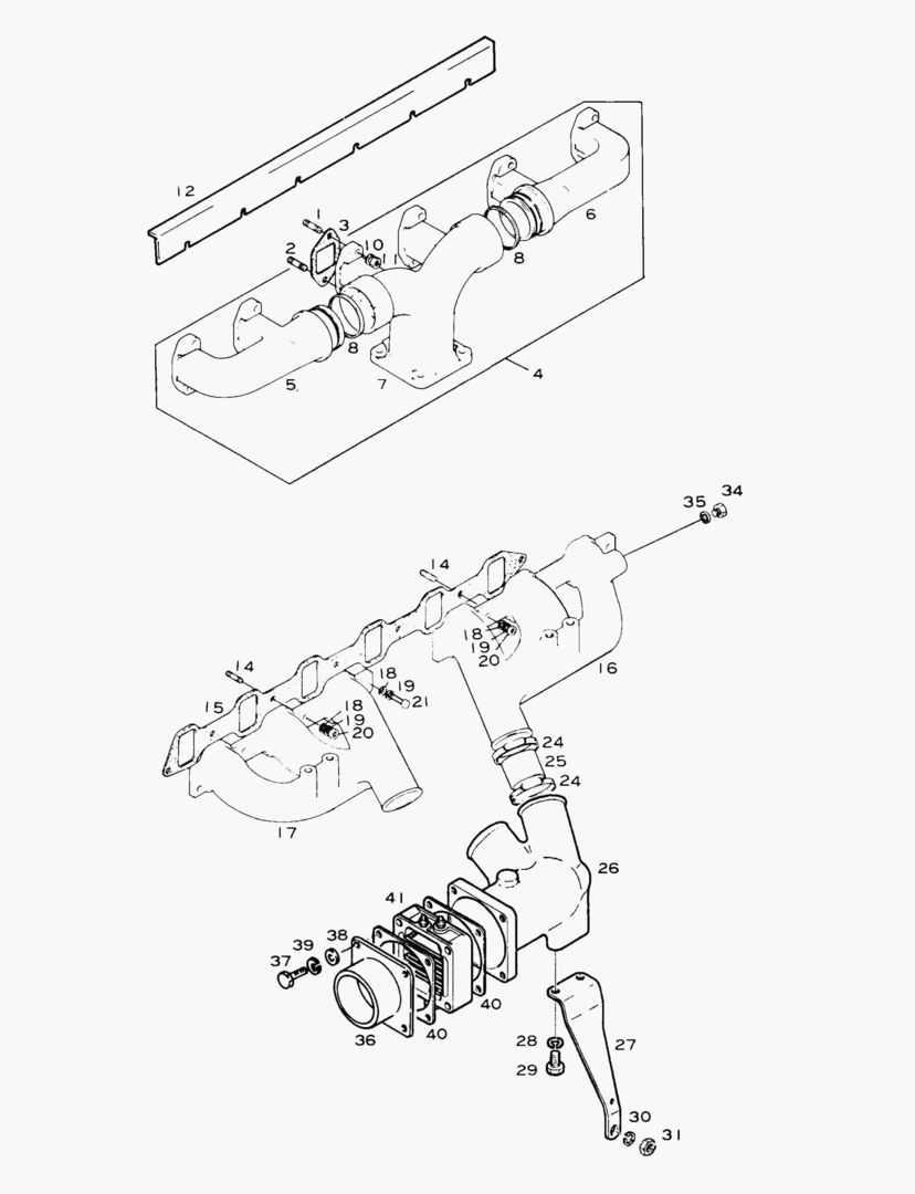 014 INTAKE. EXHAUST MANIFOLD