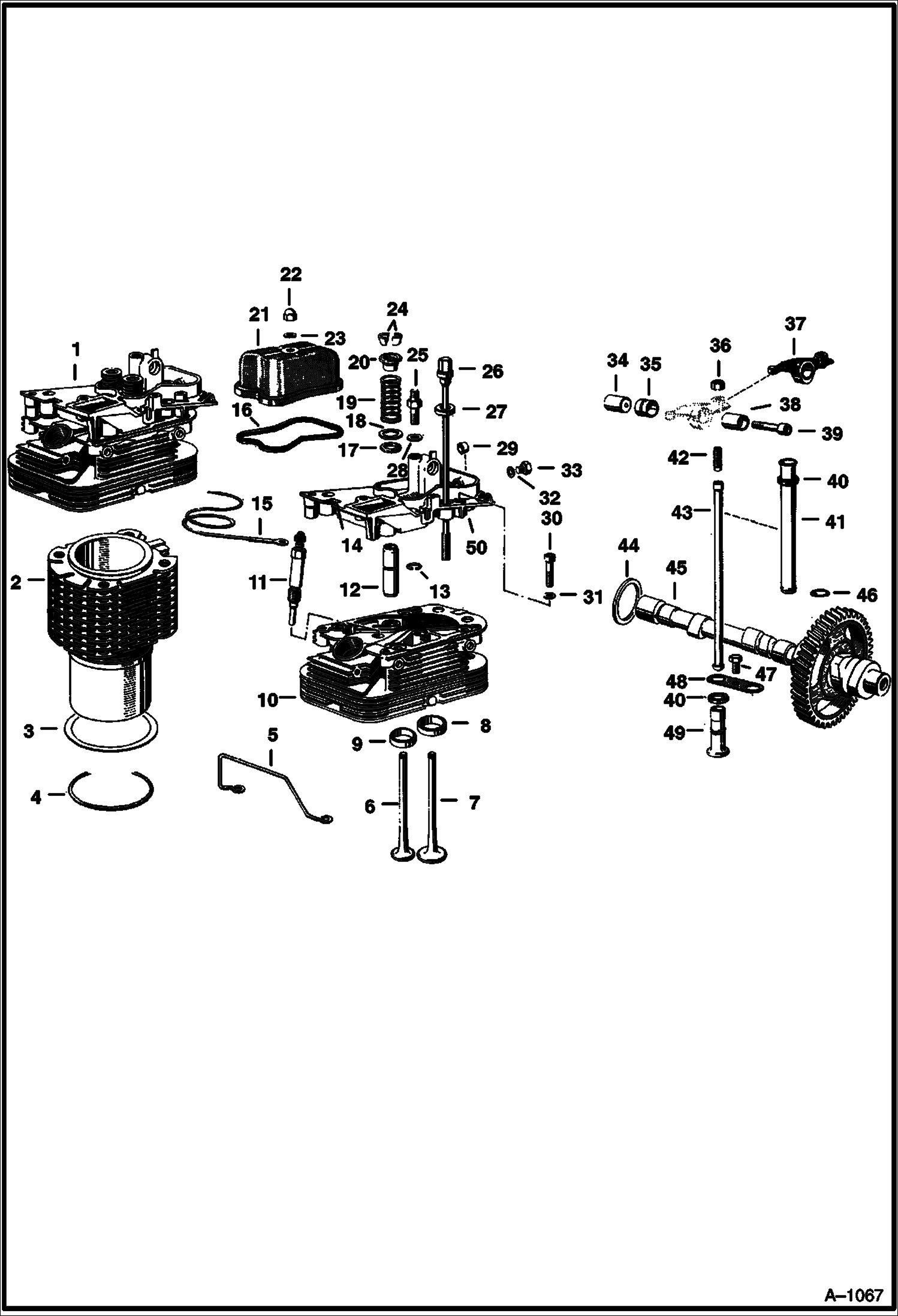БЛОК ЦИЛИНДРОВ, ГОЛОВКИ, КЛАПАНЫ И РАСПРЕДЕЛИТЕЛЬНЫЙ ВАЛ