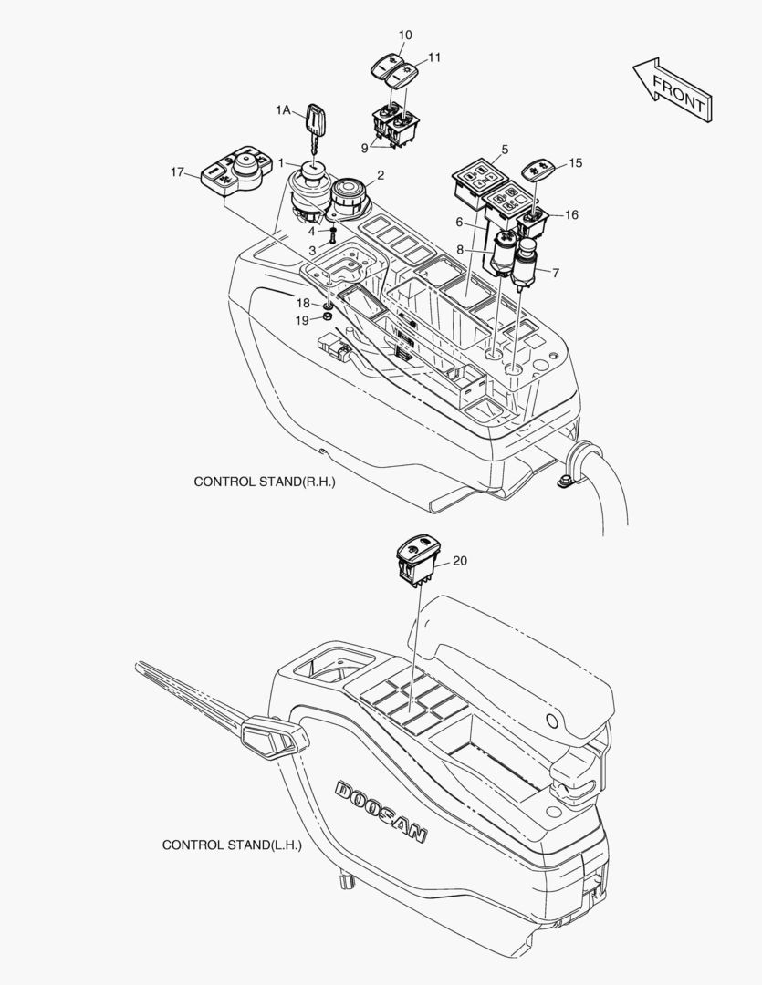 ЭЛЕКТРИЧЕСКИЕ ЗАПЧАСТИ - ПУЛЬТ УПРАВЛЕНИЯ