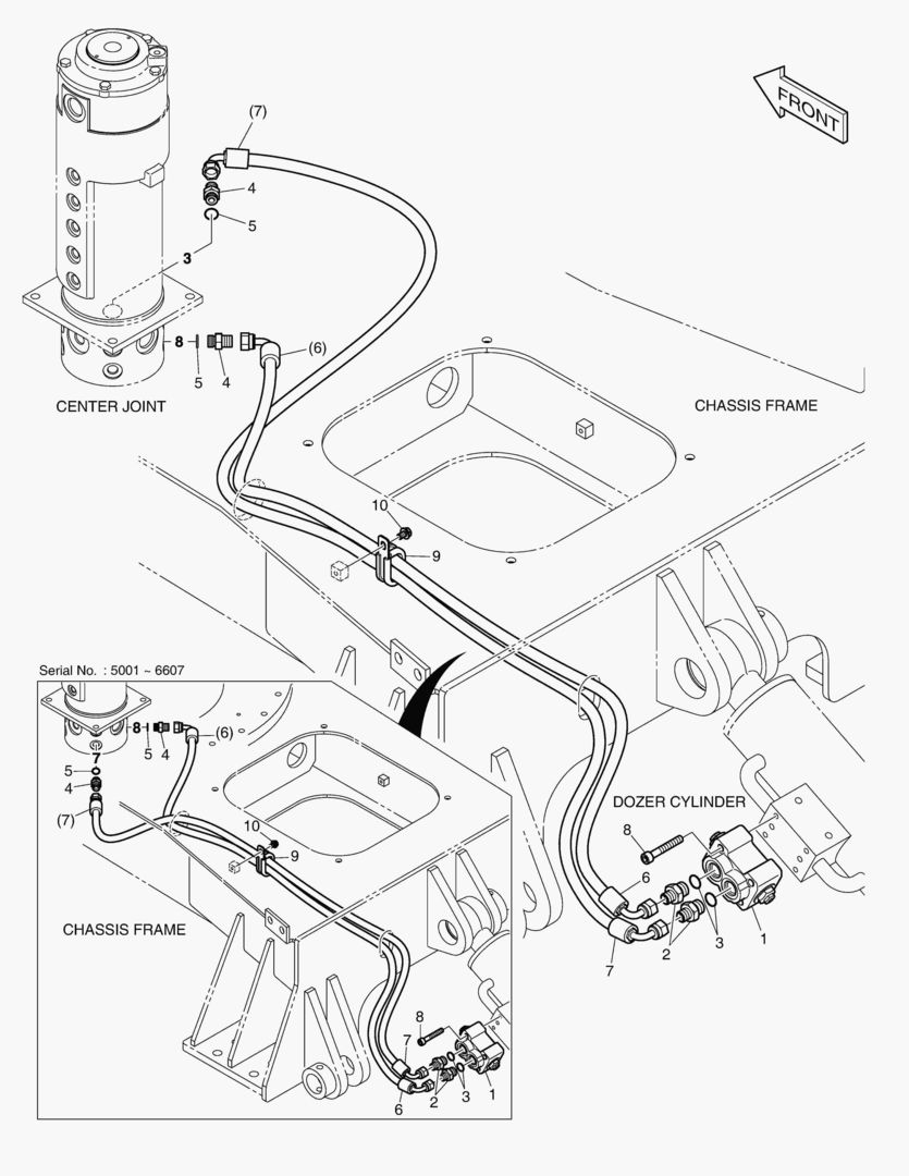 ТРУБОПРОВОД БУЛЬДОЗЕРА