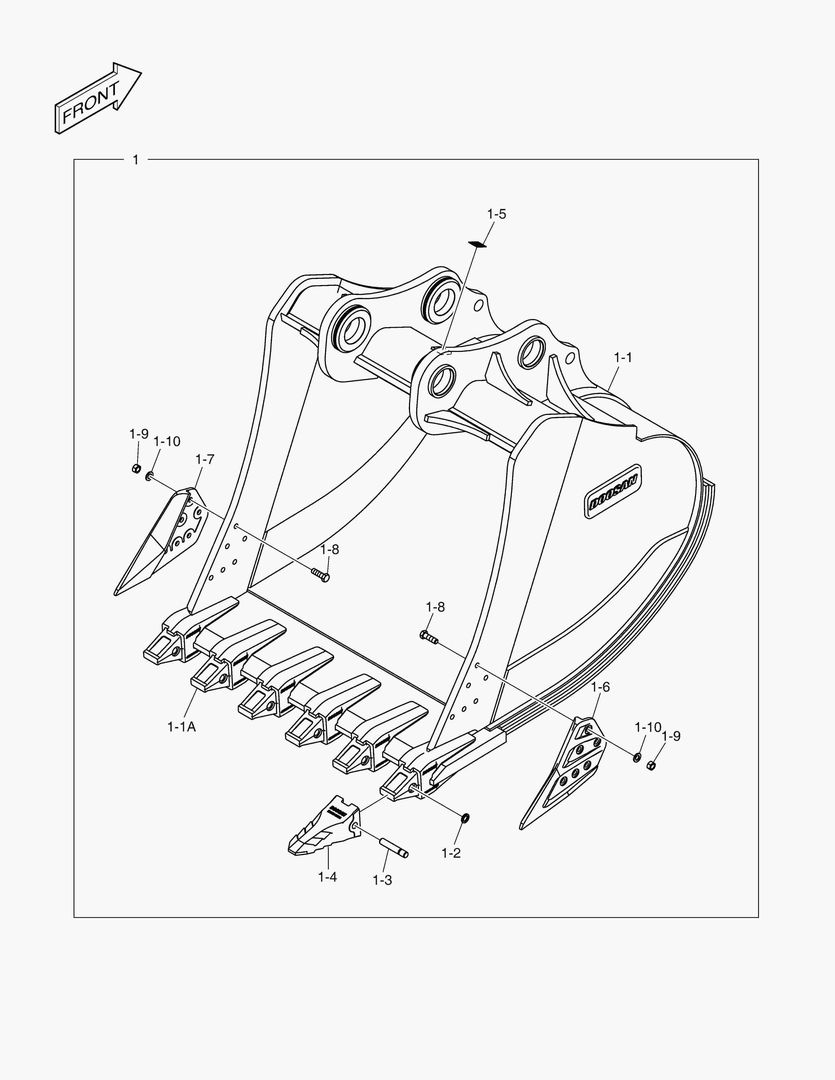 6690 BUCKET ASS`Y - 3.68mВі - H CLASS