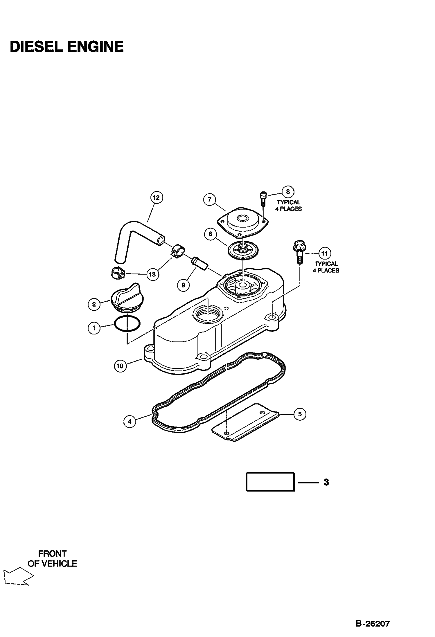 КРЫШКА ГОЛОВКИ ДИЗЕЛЬ