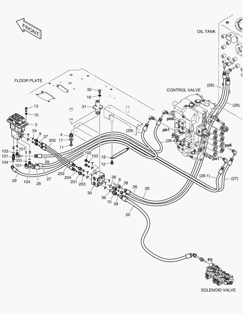 ТРУБОПРОВОД СЕРВОУПРАВЛЕНИЯ(8)