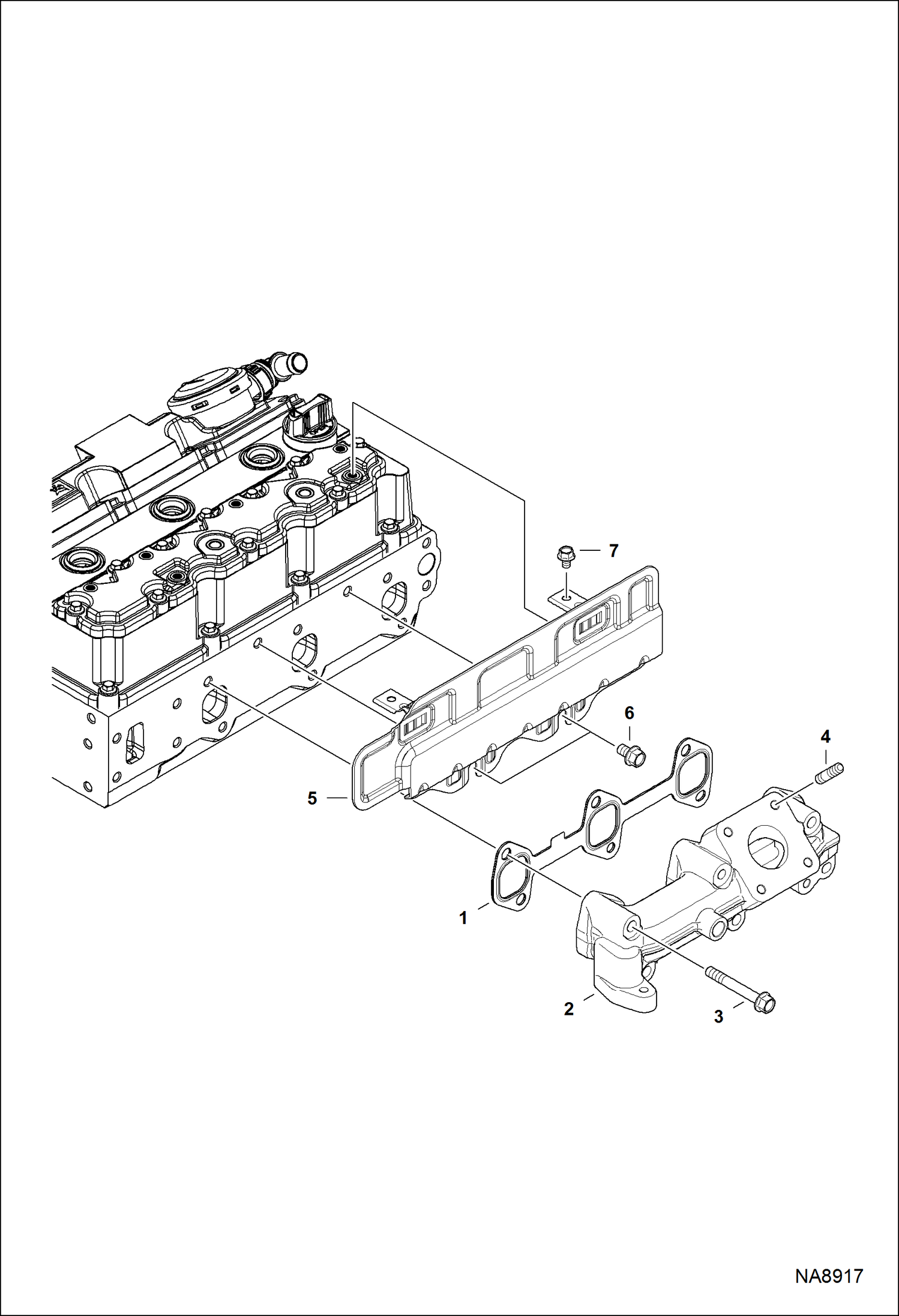 ВЫХЛОПНОЙ ТРУБОПРОВОД ДВИГАТЕЛЯ
