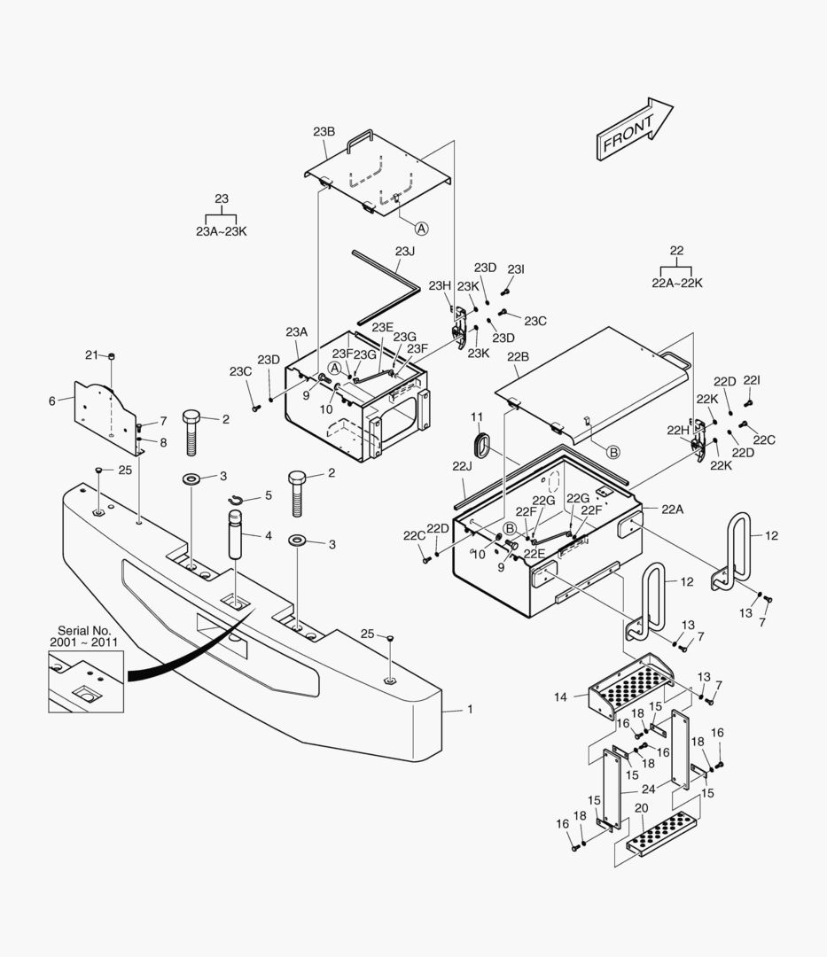 1370 COUNTER WEIGHT & BATTERY BOX
