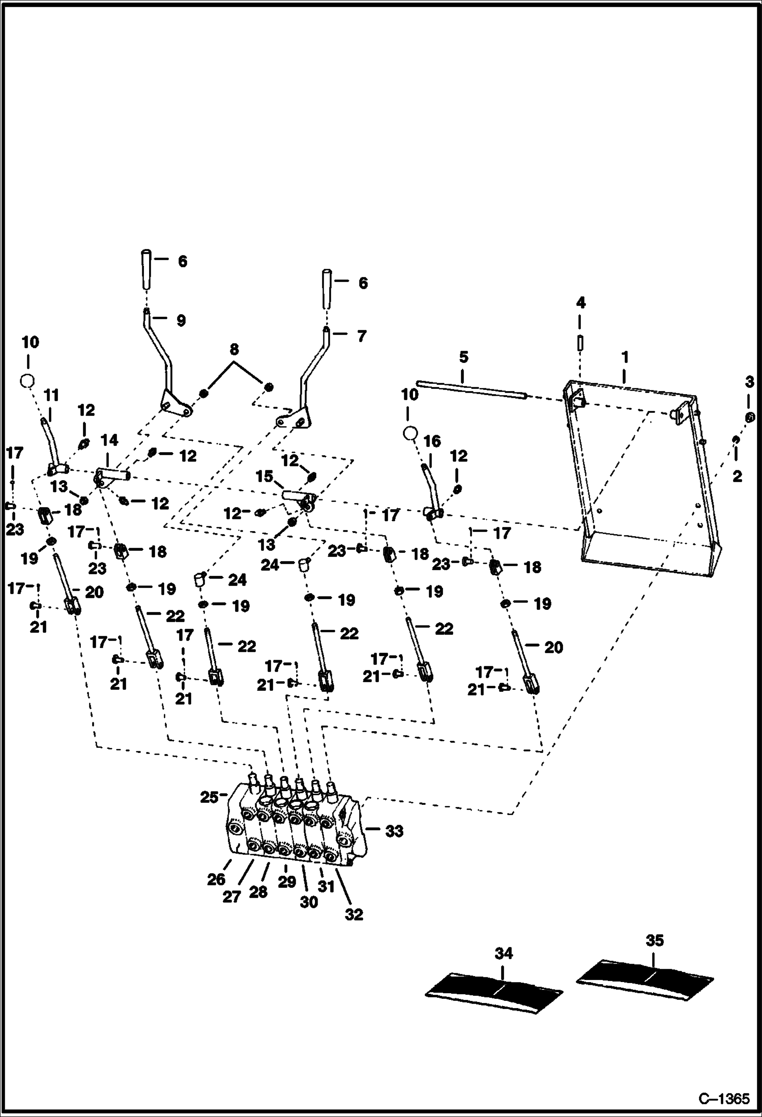 ЭКСКАВАТОР-ПОГРУЗЧИК (МЕХАНИЗМ РУЧНОГО УПРАВЛЕНИЯ) (914)