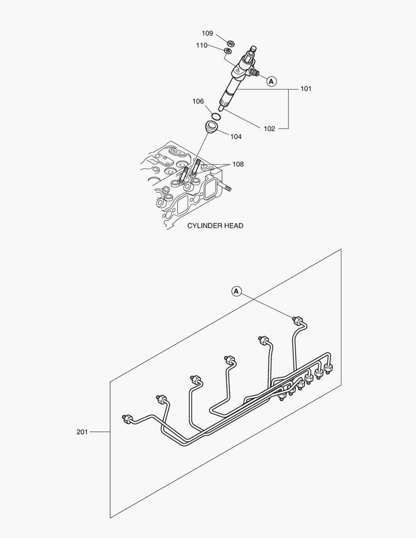 016 INJECTION NOZZLE & INJECTION PIPE