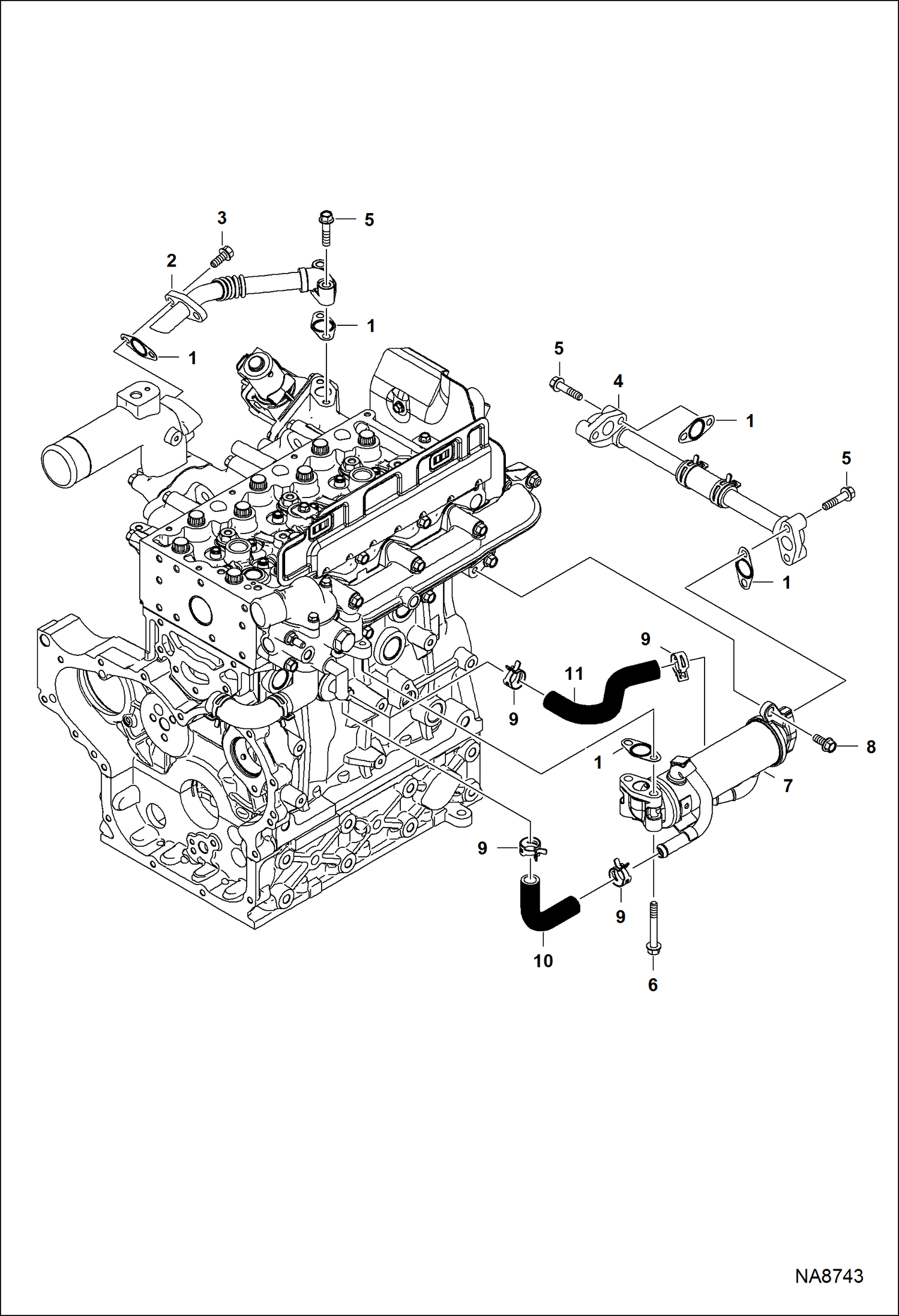 СИСТЕМА РЕЦИРКУЛЯЦИИ ВЫХЛОПНЫХ ГАЗОВ И КАМЕРА ОХЛАЖДЕНИЯ СИСТЕМЫ РЕЦИРКУЛЯЦИИ ВЫХЛОПНЫХ ГАЗОВ