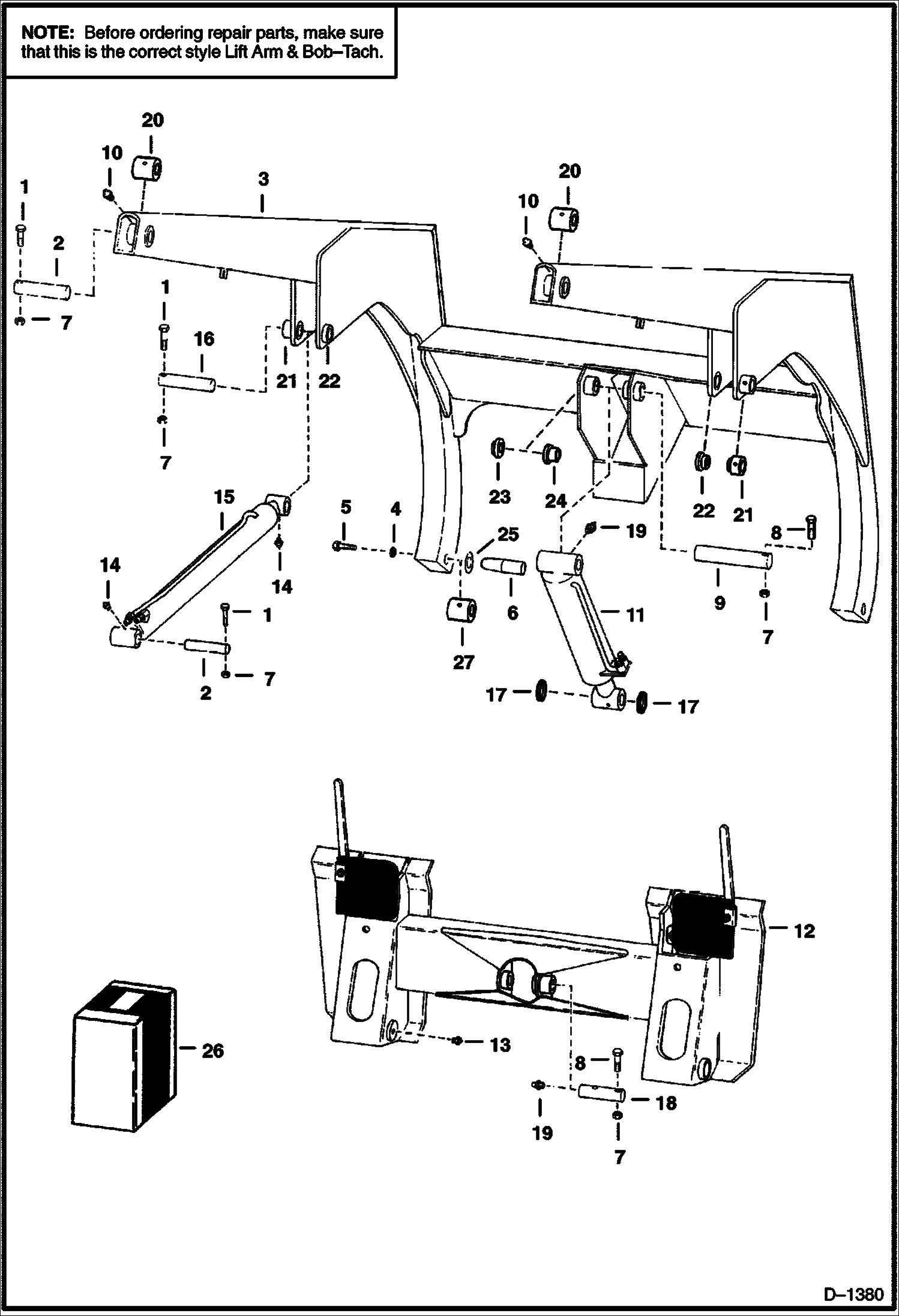 Схема ПОДЪЕМНАЯ РУКОЯТЬ И BOB-TACH