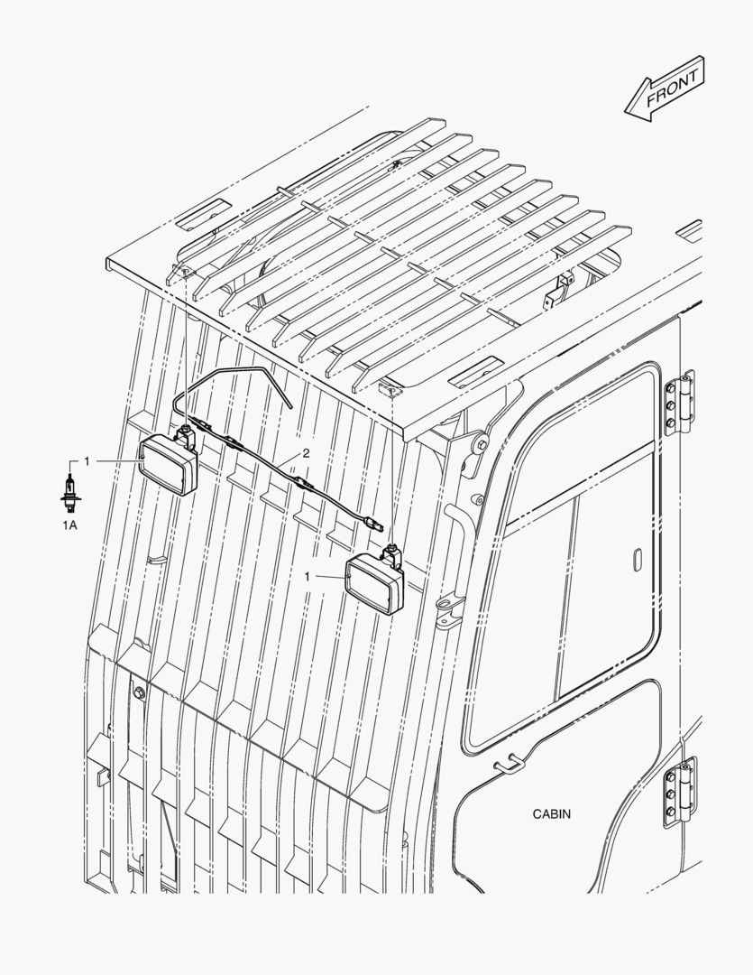РАБОЧАЯ ФАРА - 2 ЛАМПЫ(КОЖУХ)