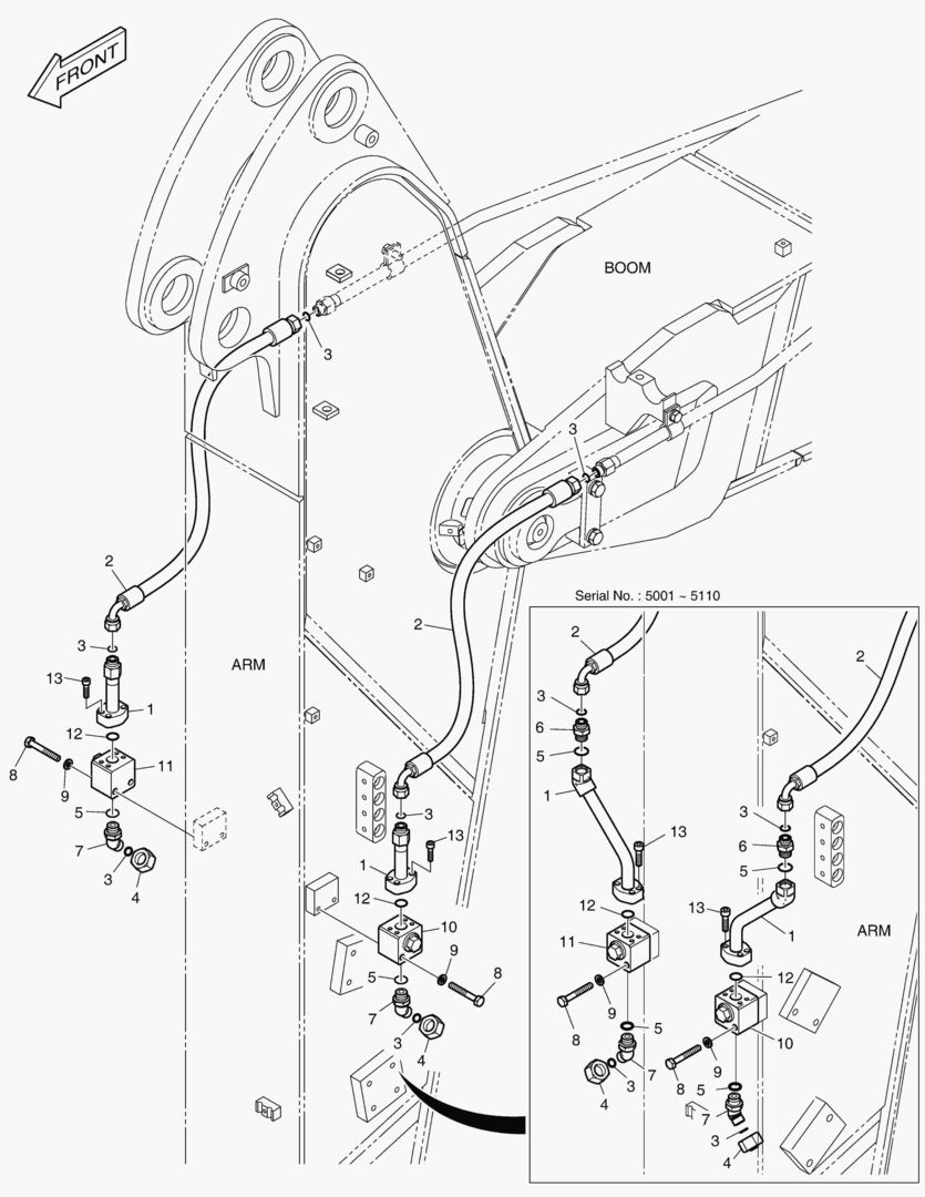 ГИДРОСИСТЕМА РУКОЯТИ - РУКОЯТЬ 2.0 м(ВРАЩАЮЩИЙСЯ)