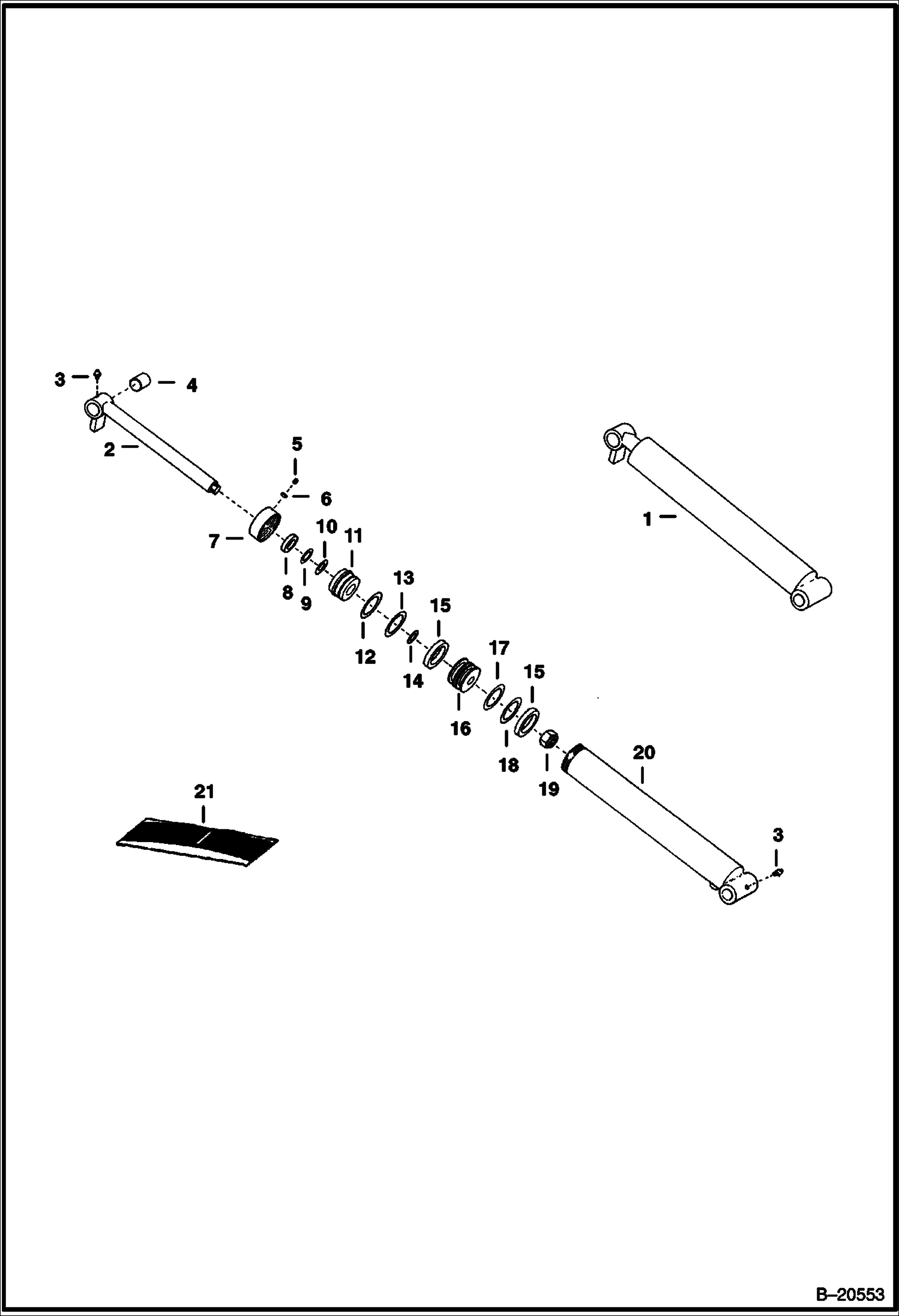 ЭКСКАВАТОР-ПОГРУЗЧИК (ЦИЛИНДР СТАБИЛИЗАТОРА) (914 - СТАРАЯ ВЕРСИЯ)