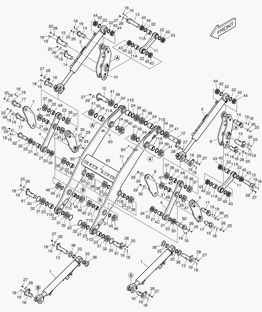 РУКОЯТЬ ПОГРУЗЧИКА В СБОРЕ