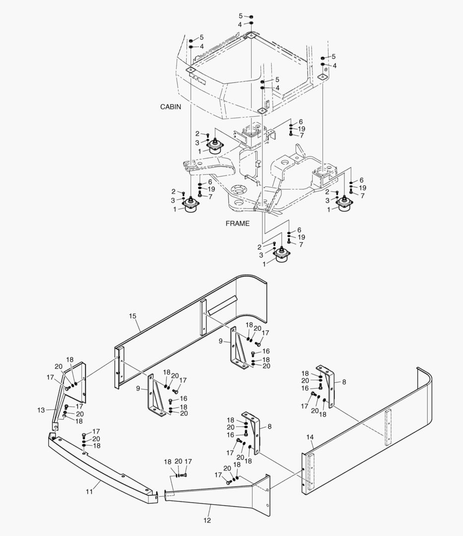 УСТАНОВКА КАБИНЫ