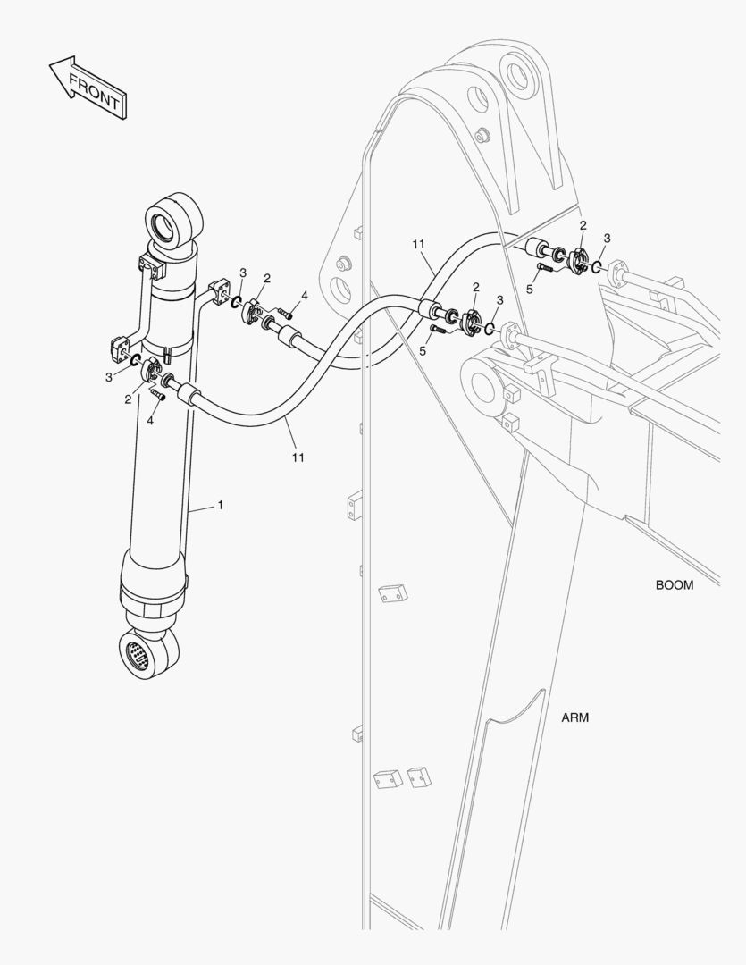 ГИДРОСИСТЕМА РУКОЯТИ - РУКОЯТЬ 2.75 м