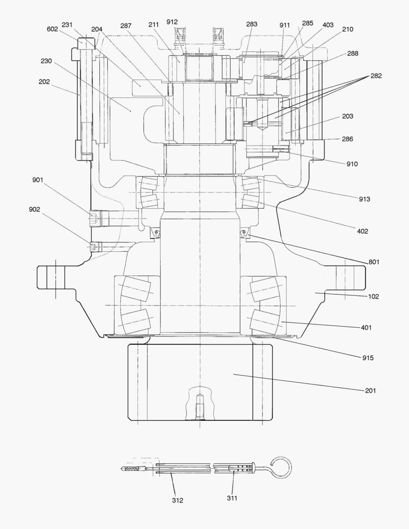 4140 SWING REDUCTION GEAR [1001~1009]