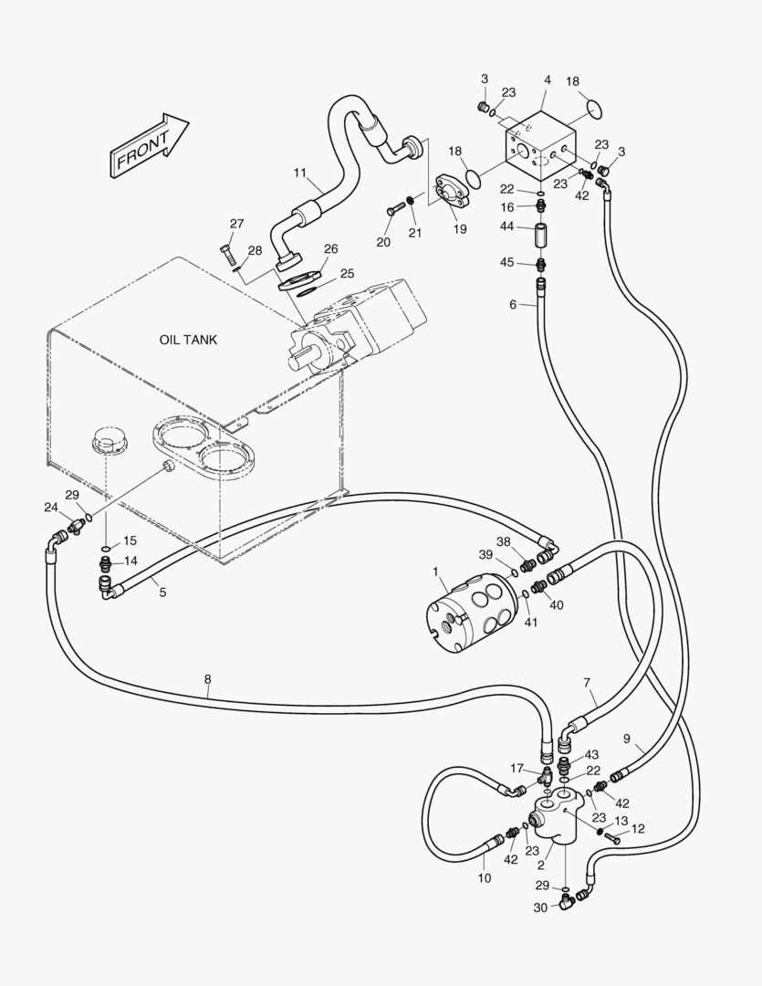 АВАРИЙНЫЙ РУЛЕВОЙ ТРУБОПРОВОД-ОПЦИЯ