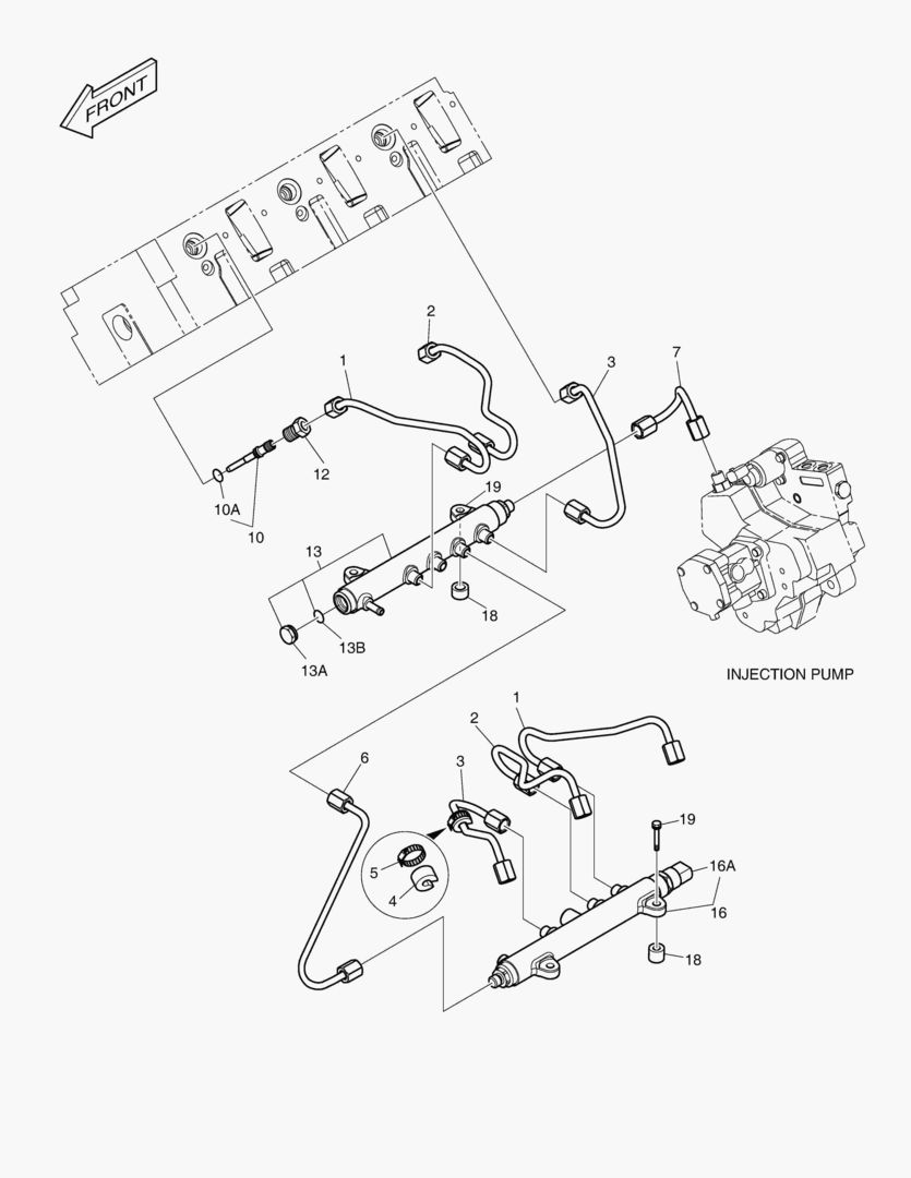 ВПРЫСК ТОПЛИВА ТРУБОПРОВОДА