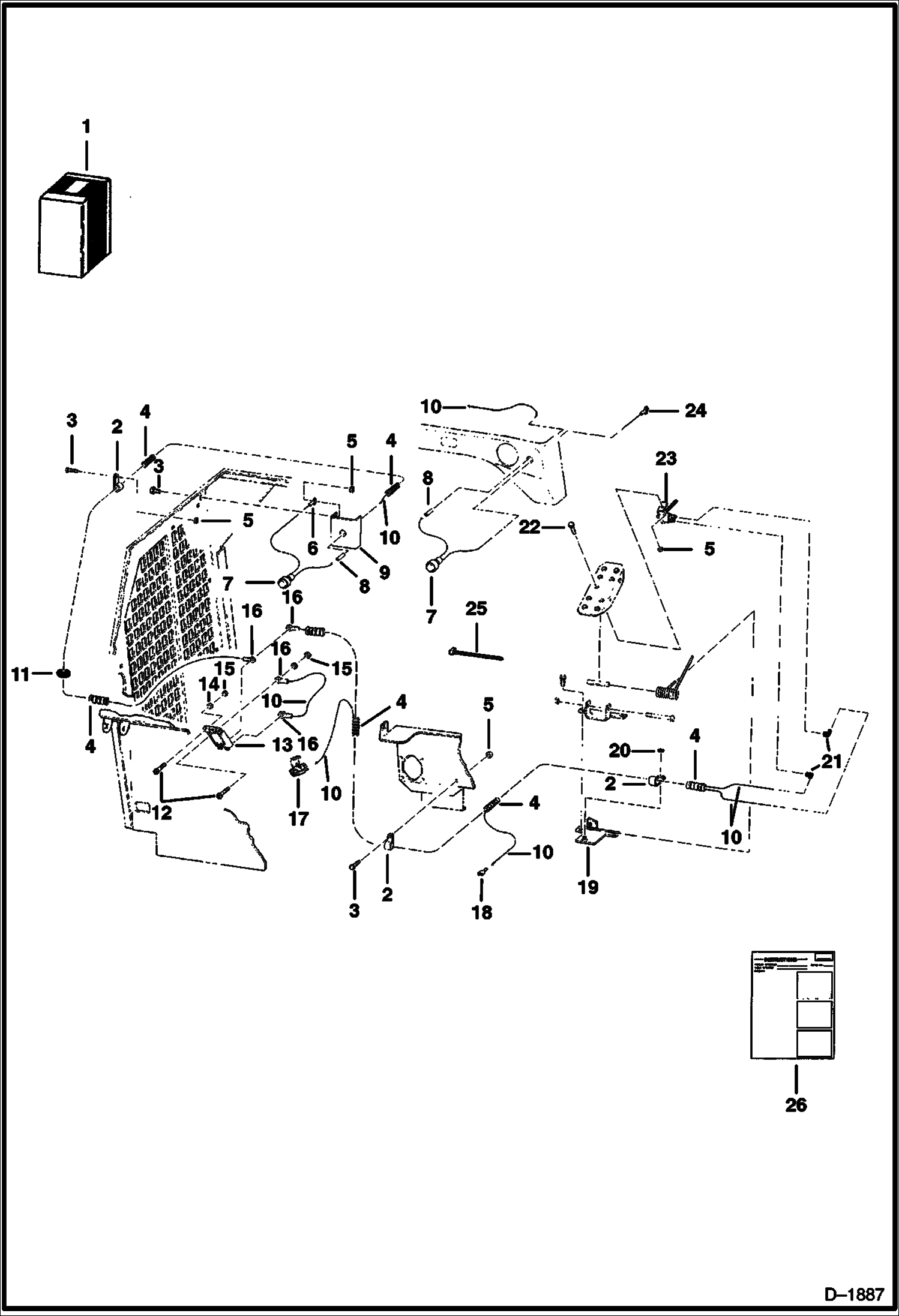 Схема СИГНАЛЬНАЯ ЛАМПОЧКА ВКЛЮЧЕННОГО СТОЯНОЧНОГО ТОРМОЗА