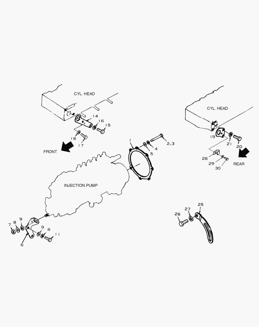 024 ENGINE FOOT HANGER & FIXING