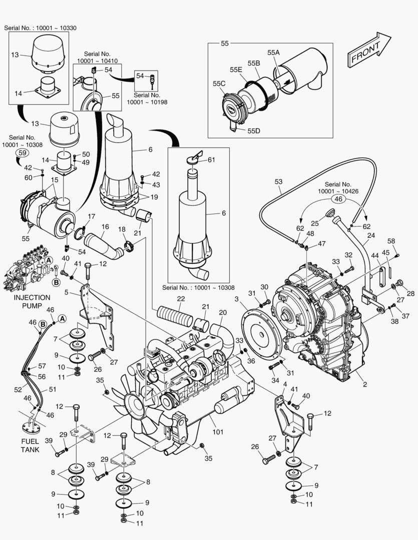 МОНТАЖ ДВИГАТЕЛЯ