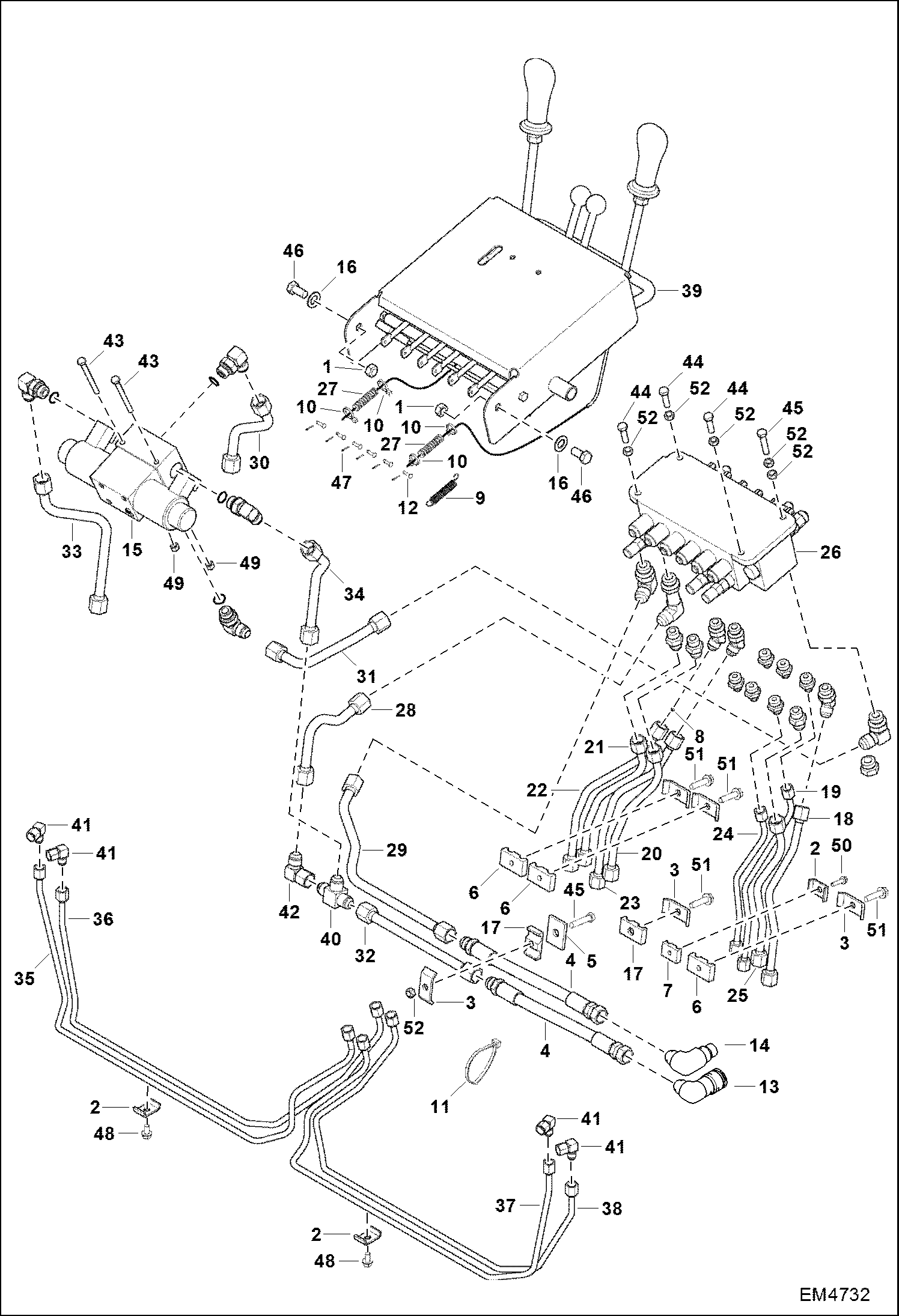ЭКСКАВАТОР-ПОГРУЗЧИК (ГИДРАВЛИЧЕСКИЕ УСТРОЙСТВА УПРАВЛЕНИЯ) (СЕРИЙНЫЙ НОМЕР A6TW00101 И ВЫШЕ)