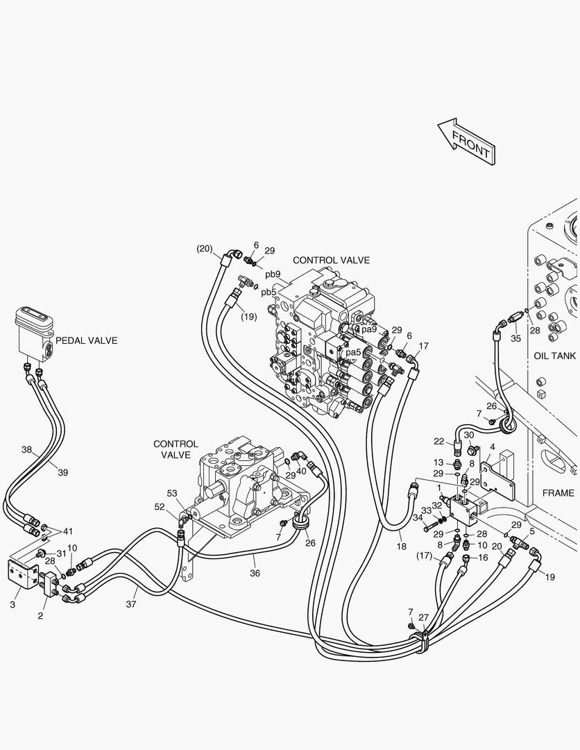 ТРУБОПРОВОД СЕРВОУПРАВЛЕНИЯ(1) - СТРЕЛА С ИЗМЕНЯЕМОЙ ГЕОМЕТРИЕЙ