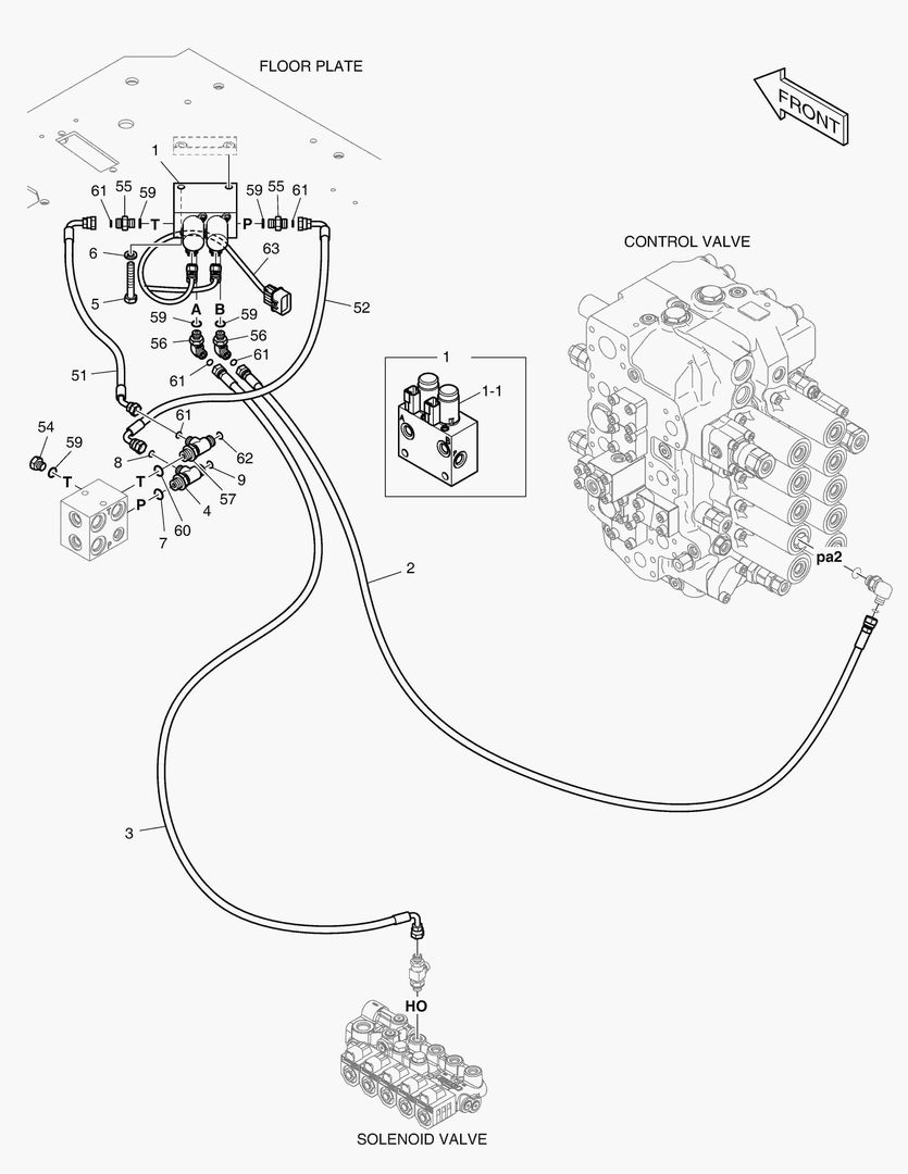 Спецтехника 6630 PILOT PIPING - TWO WAY(EXCA)