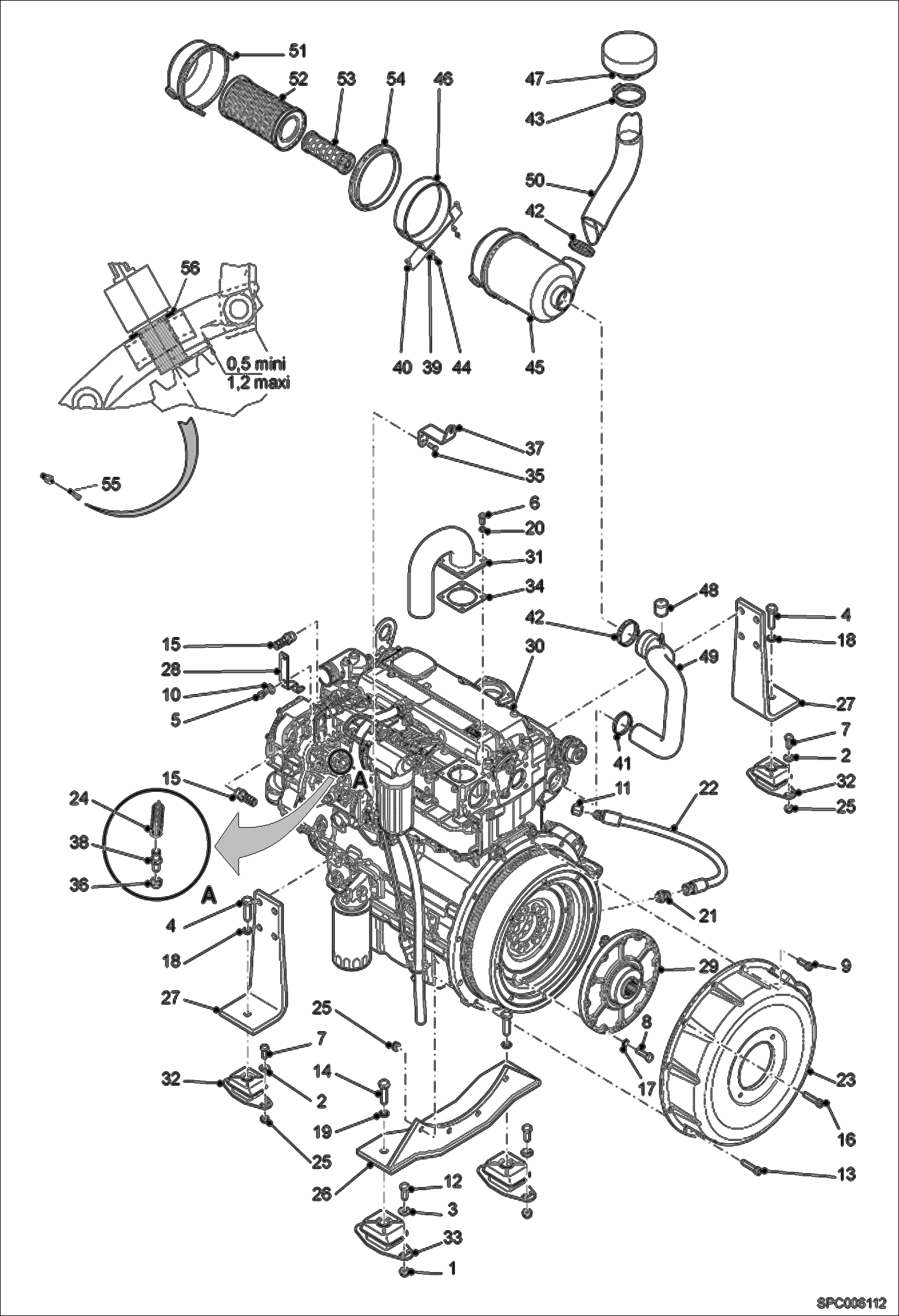 Схема УСТАНОВКА ДВИГАТЕЛЯ