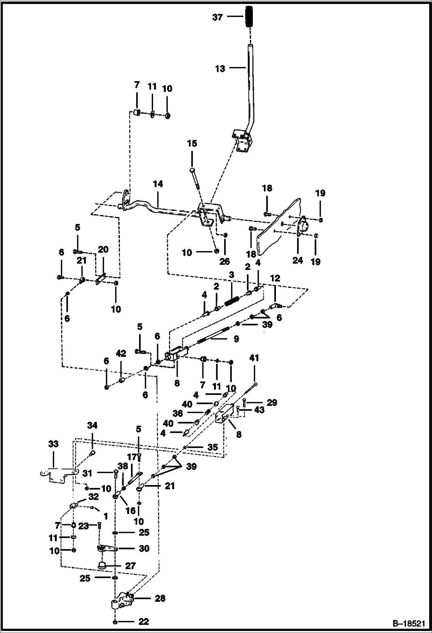 УСТРОЙСТВА РУЧНОГО УПРАВЛЕНИЯ (ПРАВАЯ СТОРОНА) (СЕРИЙНЫЙ НОМЕР 503729870-503734222, 503750000-503759999 И 503785000 И ВЫШЕ)