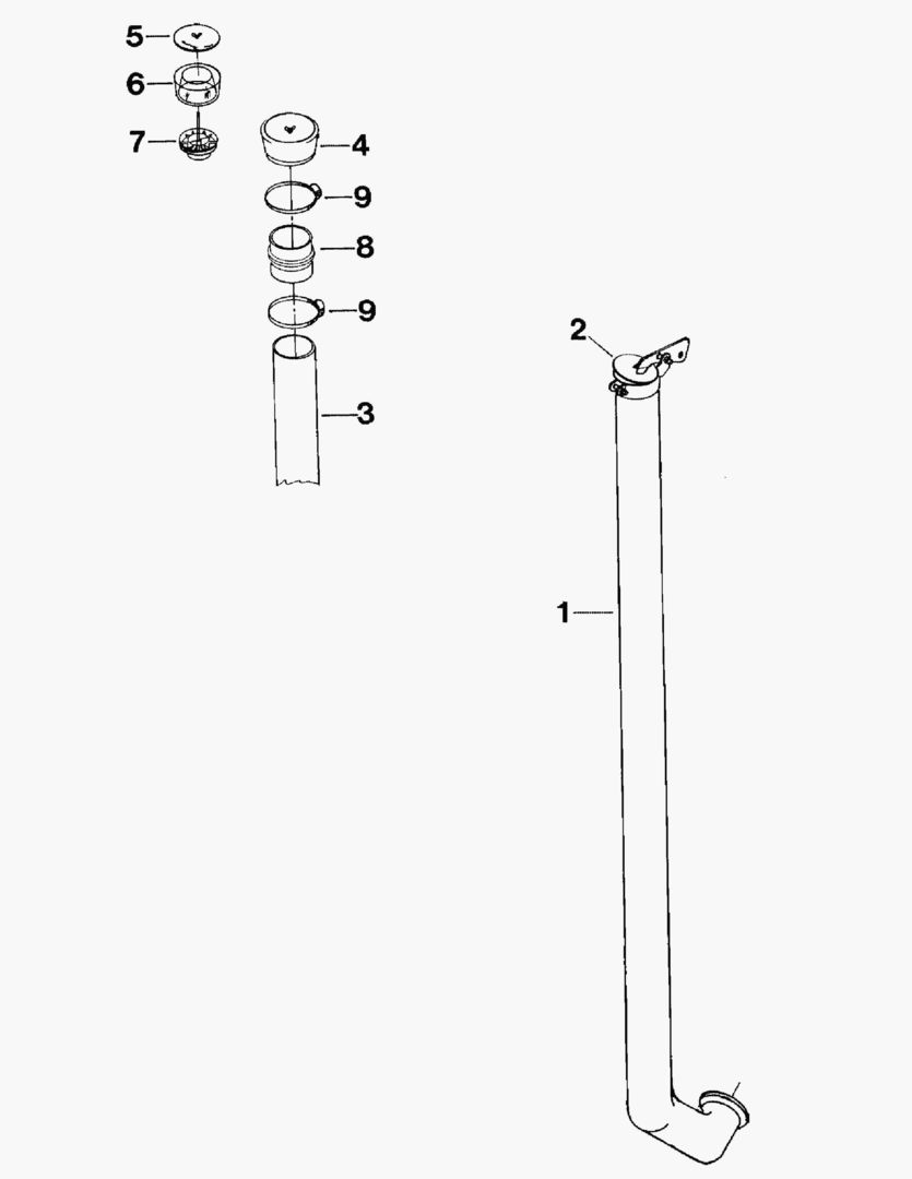 Спецтехника G094-7 VERTICAL EXHAUST PIPE