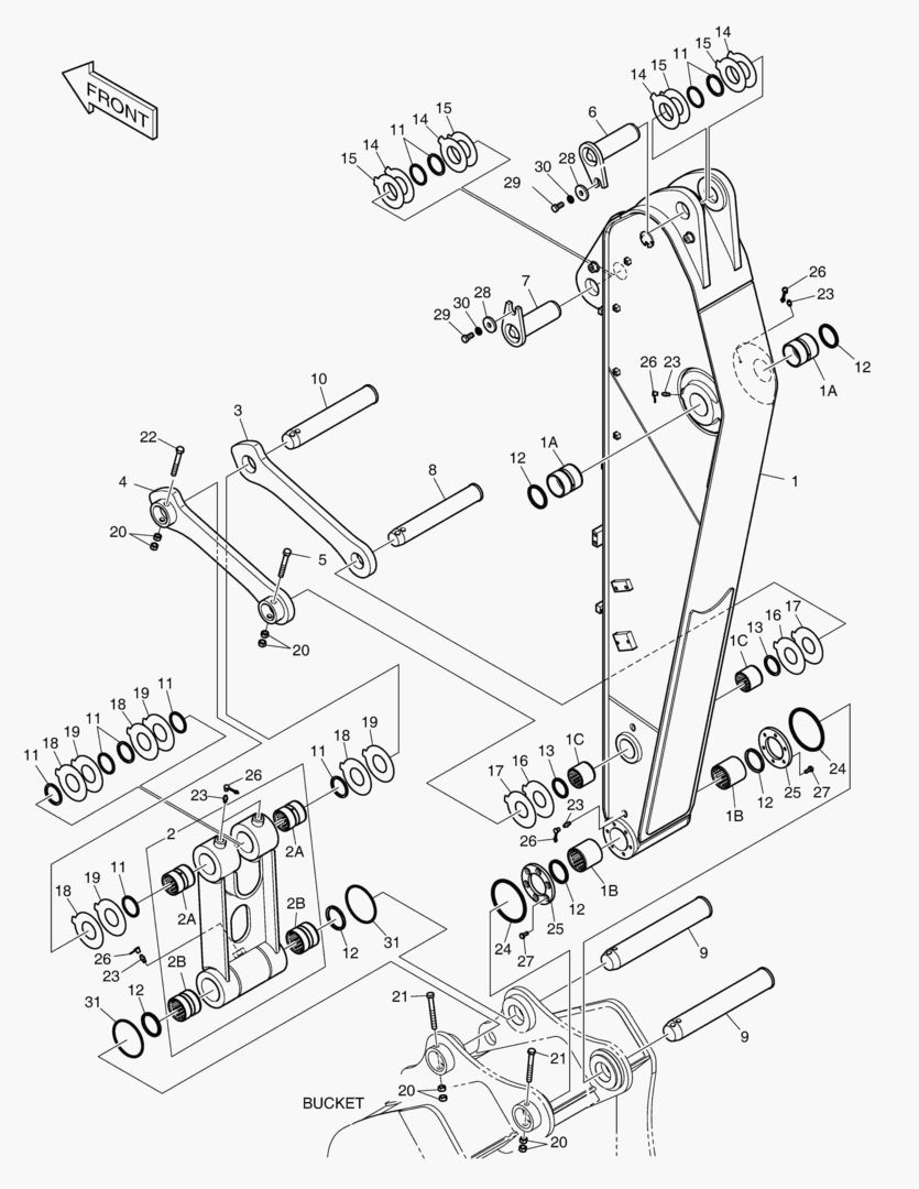 РУКОЯТЬ - 2.3 м (ДЛЯ ШАРНИРНОЙ СТРЕЛЫ)