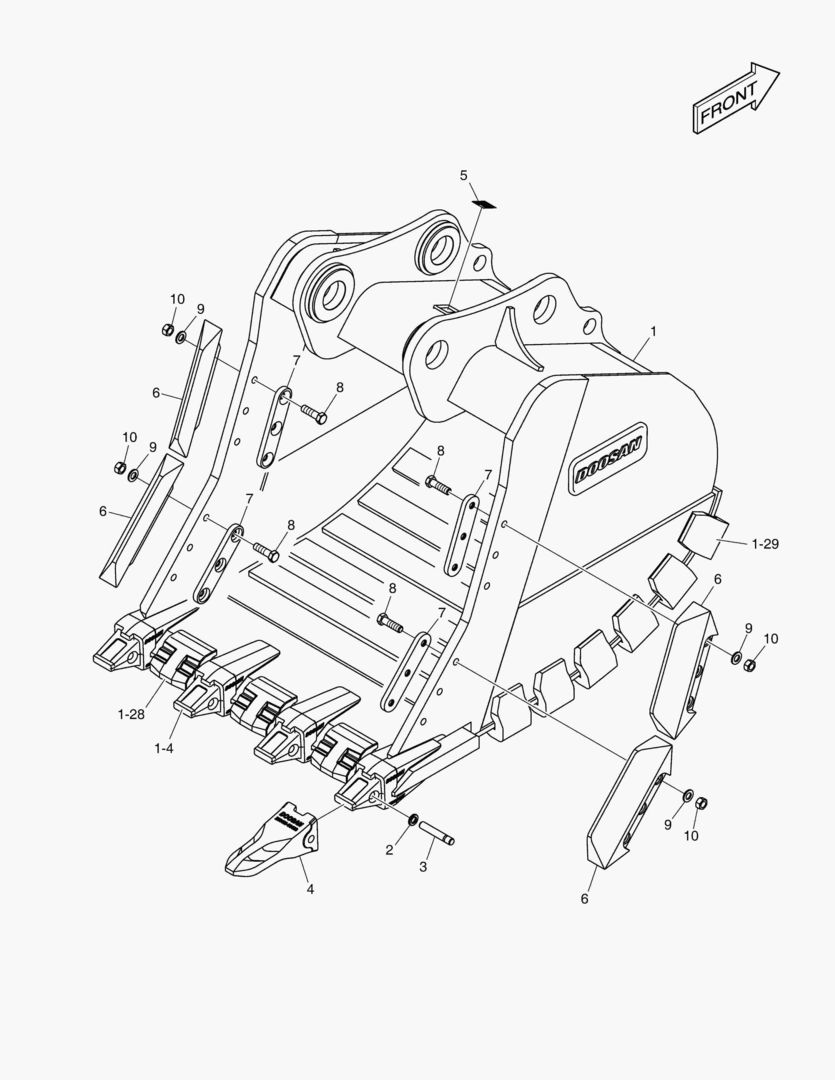 7750 BUCKET ASS`Y - 1.77mВі - X CLASS