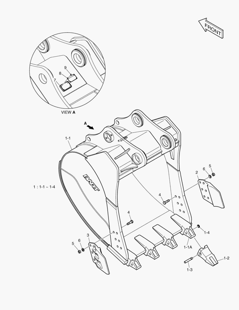 6930 BUCKET ASS`Y - 2.01mВі - HEAVY DUTY