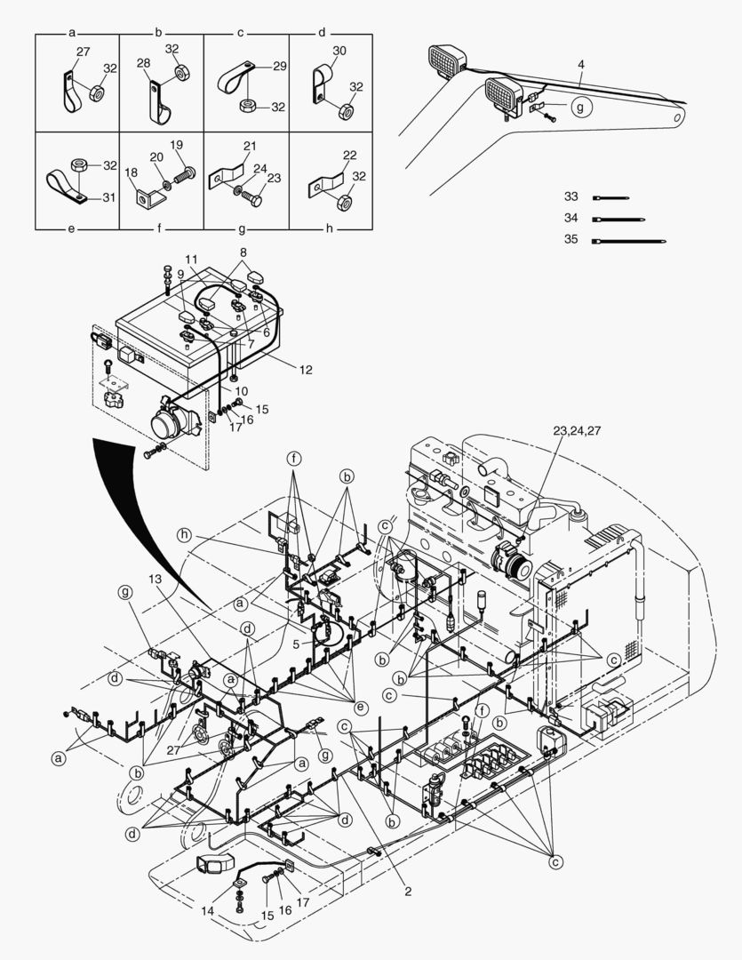 ЭЛЕКТРОПРОВОДКА(1)-СОПРЯЖЕННЫЕ ДЕТАЛИ