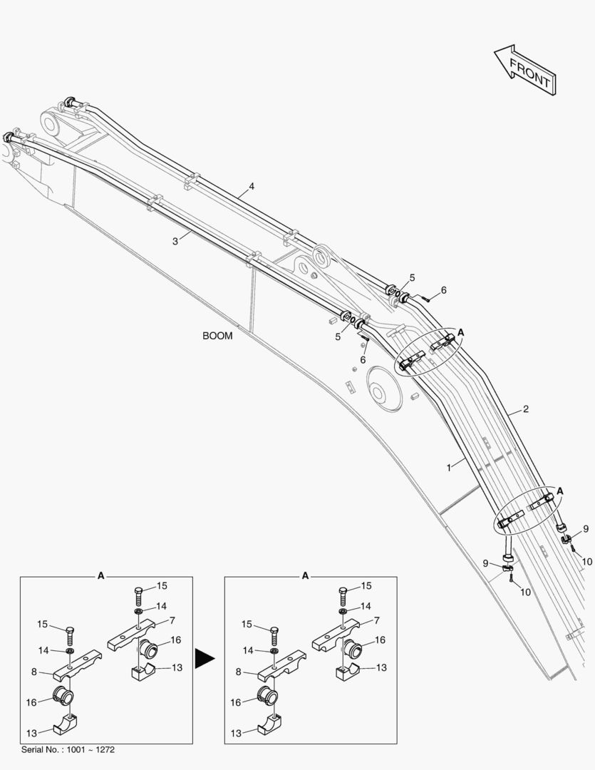 6230 BOOM PIPING - ONE & TWO WAY