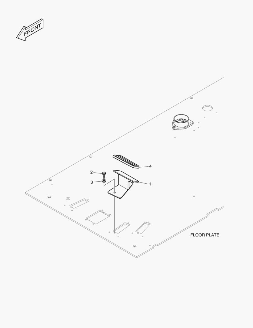 ПОДСТАВКА ДЛЯ НОГ - ЛЕВОСТОРОННИЙ