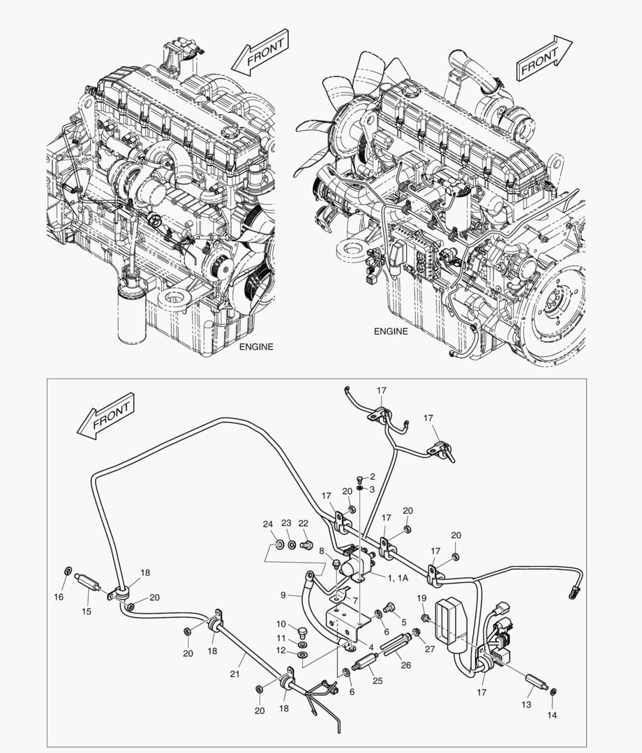 1700 ELECTRIC PARTS - ENGINE [5001~6268]
