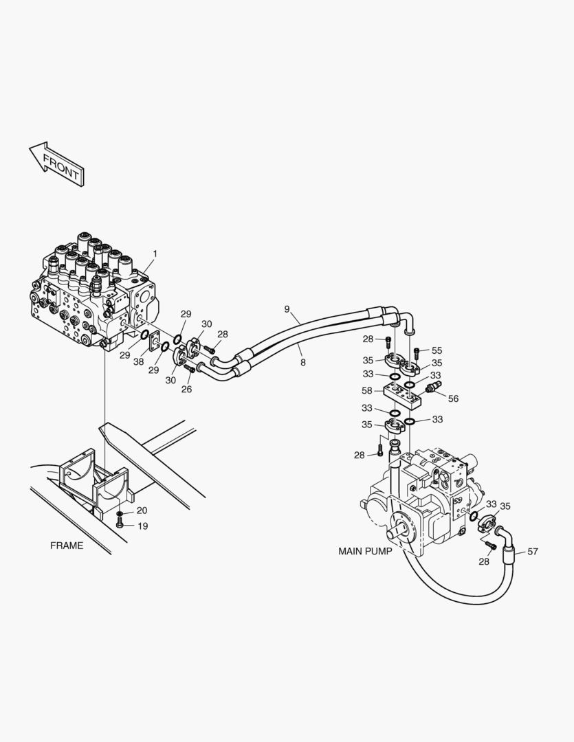1220 MAIN PIPING(1)-PUMP [1001~1216]