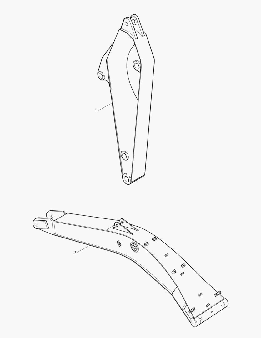 Схема СТРЕЛА-6.5 м+РУКОЯТЬ-3.2 м-ГИДРОМОЛОТ