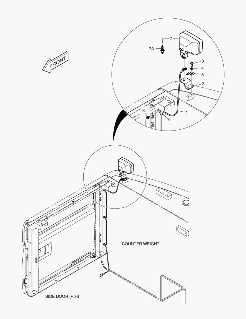 РАБОЧАЯ ФАРА - ЗАДНИЙ