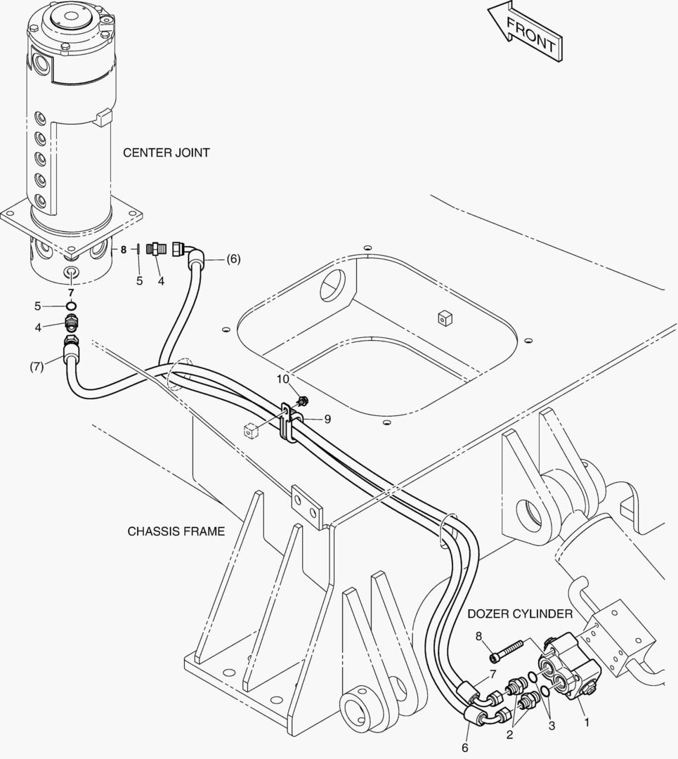ТРУБОПРОВОД БУЛЬДОЗЕРА