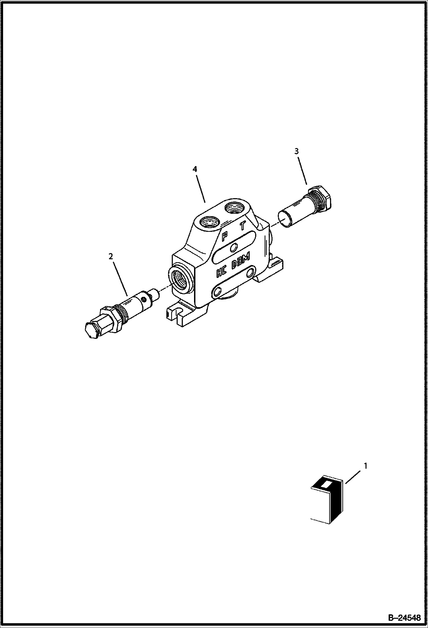 СХЕМА ГИДРАВЛИЧЕСКОЙ СИСТЕМЫ ЗАДНИЙ РАСПРЕДЕЛИТЕЛЬ - ВПУСКНОЕ ОТВЕРСТИЕ ЭКСКАВАТОРА-ПОГРУЗЧИКА